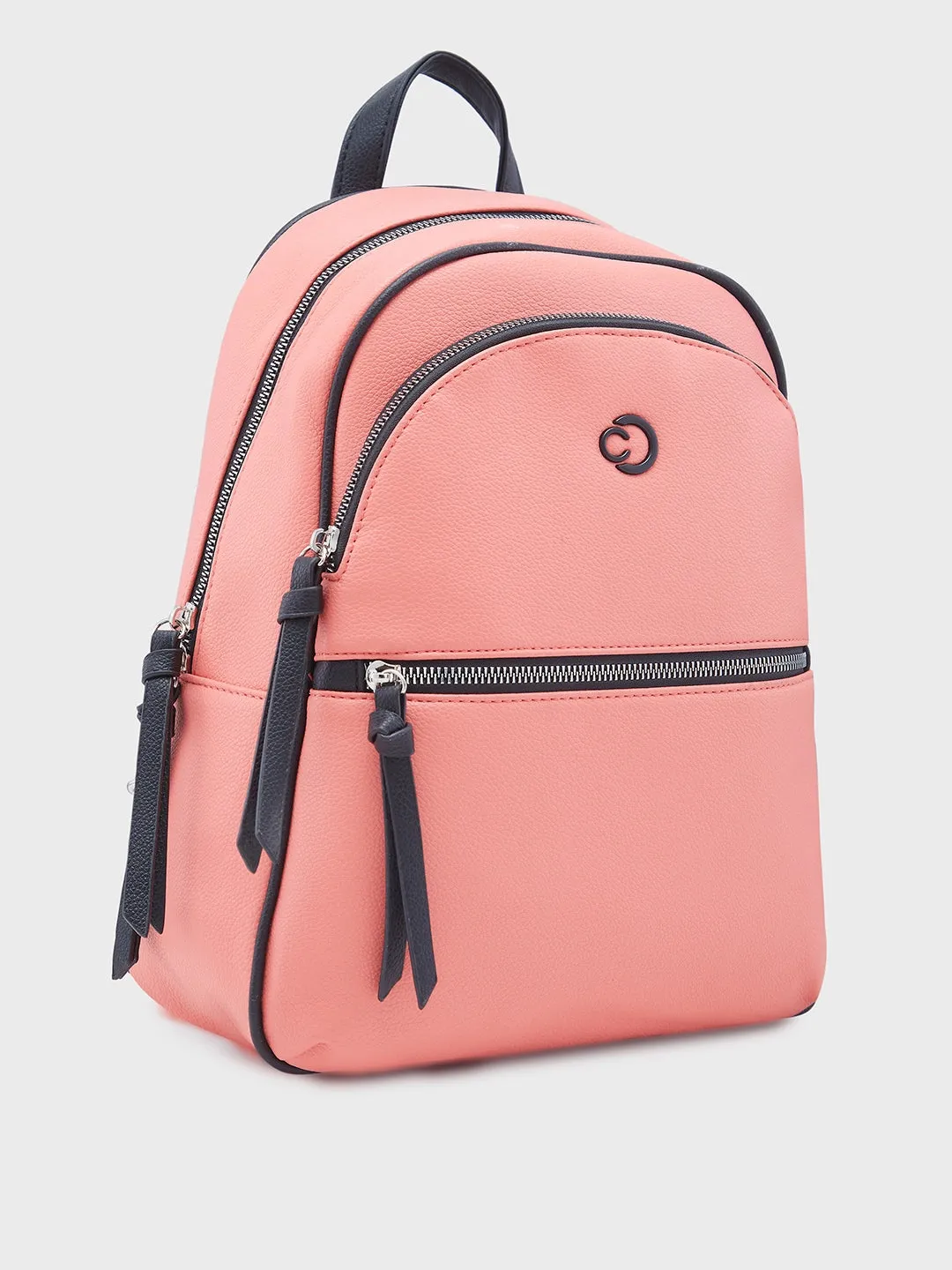 Caprese Mia Fashion Backpack Medium Coral