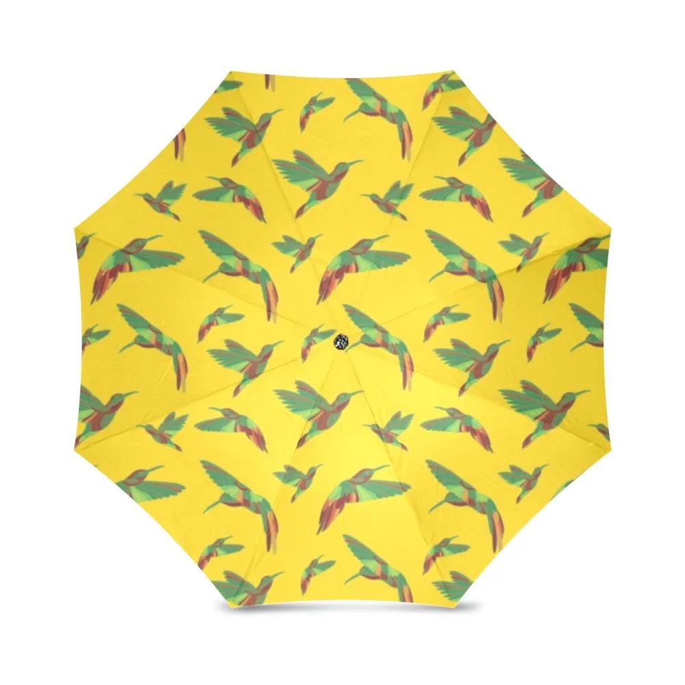 Red Swift Yellow Foldable Umbrella