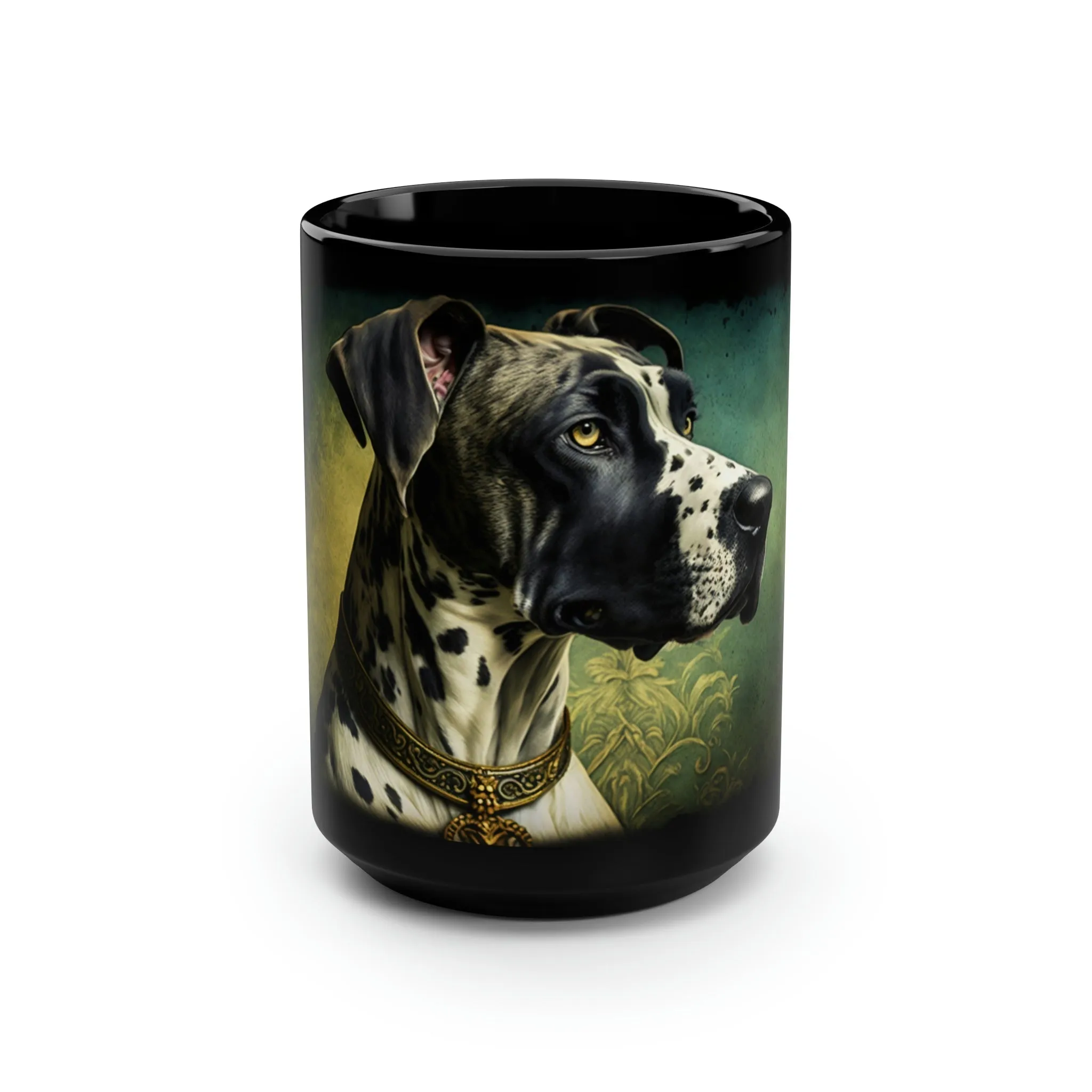 Vintage Victorian Great Dane Portrait - 15 oz Coffee Mug